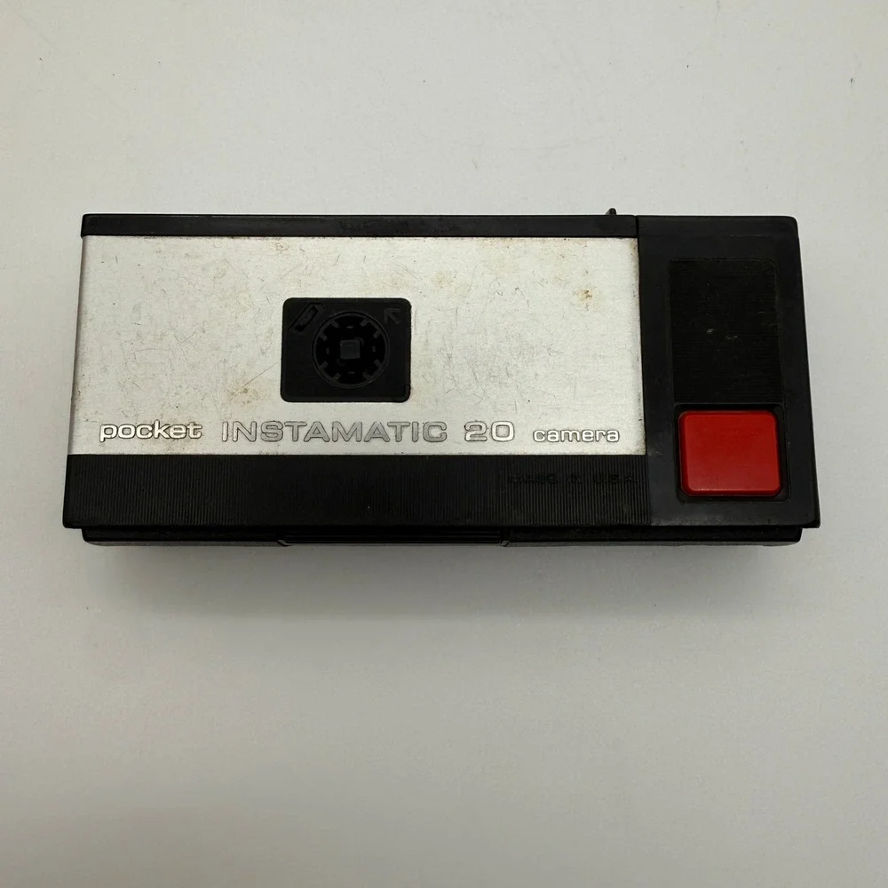 Kodak Pocket Instamatic 20 Camera Outfit Unisex OS Black Vintage 110 Film Kit